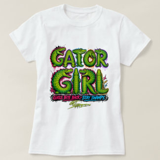 T-shirt Fille de l'alligator inondé