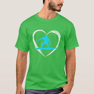 T-shirt fille de l'amour de surf