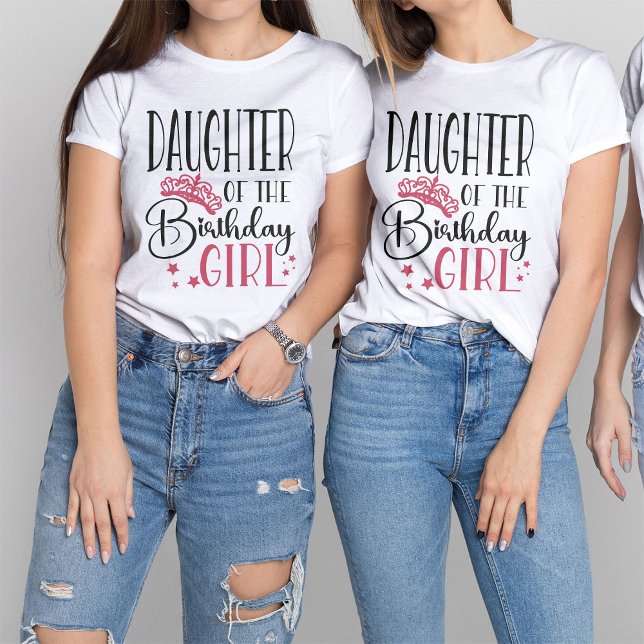 T-shirt Fille de l'anniversaire Fille Custom Famille (Créateur téléchargé)