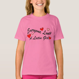 T-shirt Fille de latin d'amours