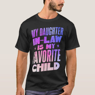 T-shirt Fille de loi drôle Fête de fiançailles Famille Mot