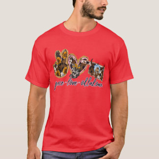 T-shirt Fille de l'Oklahoma amour paix
