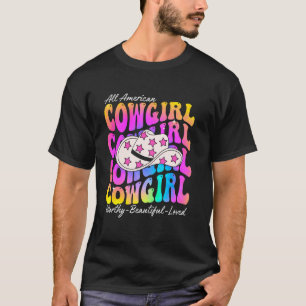 T-shirt Fille de l'Ouest du Sud Rodeo Country Américain Co