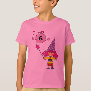 T-shirt fille de magicien de 6 ans