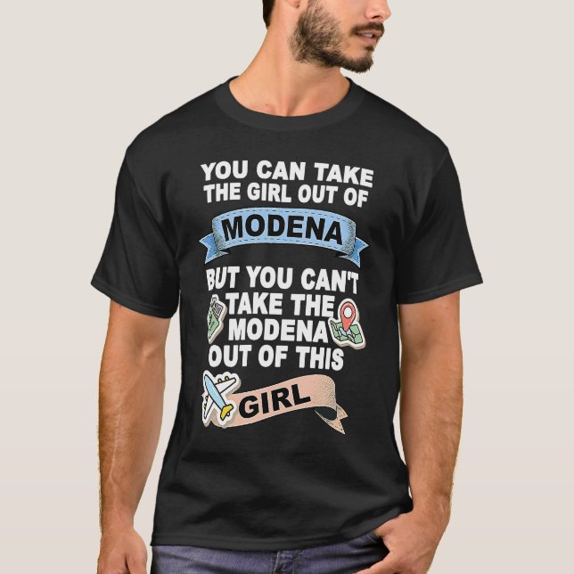 T-shirt Fille de Modène Relocation de Modène (Devant)