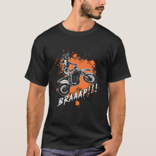 T-shirt Fille de moto cross Braaap Fille de supercross