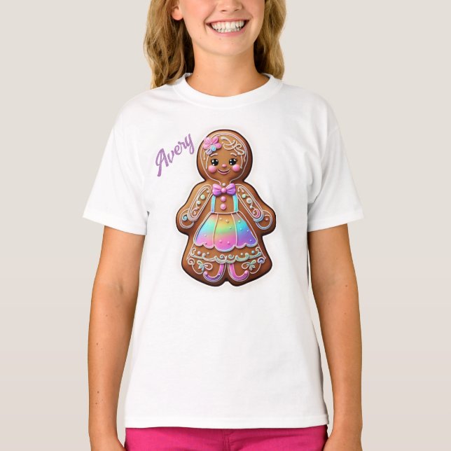 T-shirt Fille de pain d'épices (Devant)