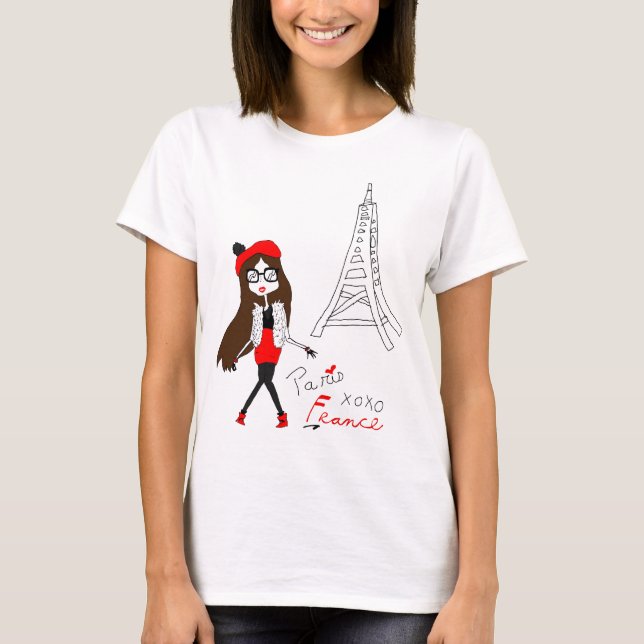 T-shirt Fille de Paris (Devant)