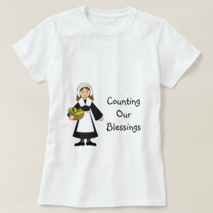 T-shirt Fille de pèlerin de Thanksgiving