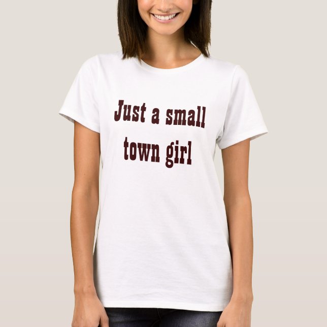 T-shirt Fille de petite ville (Devant)