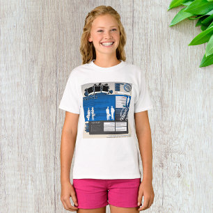 T-shirt fille de présentation de site Web