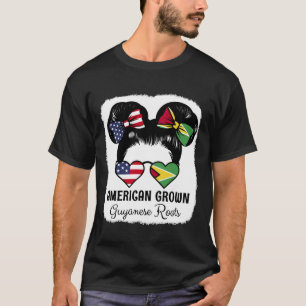 T-shirt Fille de racines guyaniennes cultivées américaines