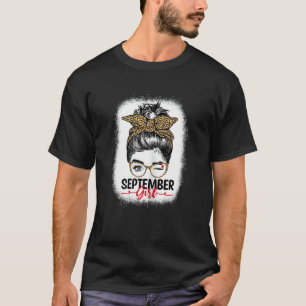 T-shirt Fille de septembre Femme Visage Clin d'œil Yeux La