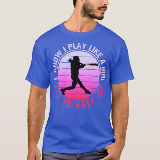 T-shirt Fille de softball