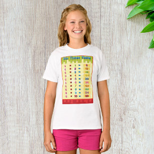 T-shirt fille de table six fois