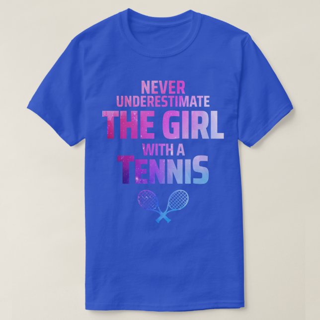 T-shirt fille de tennis (Design devant)