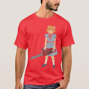 T-shirt Fille de tronçonneuse gothique punk gothique horre