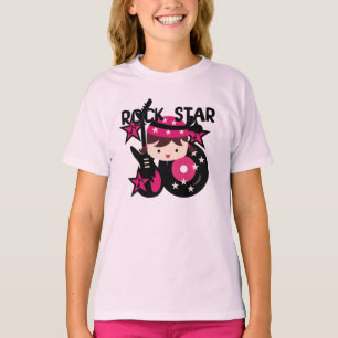 T-shirt Fille de vedette du rock de brune
