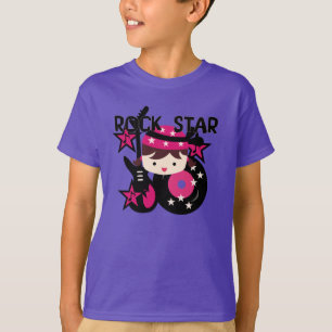 T-shirt Fille de vedette du rock de brune