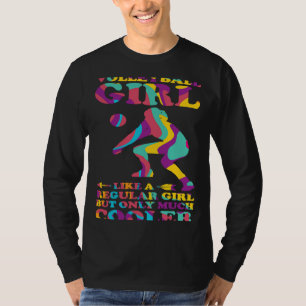 T-shirt fille de volley-ball comme une fille ordinaire de