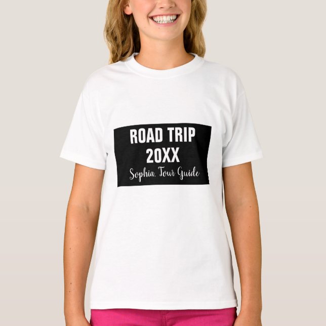 T-shirt fille de voyage de groupe (Devant)