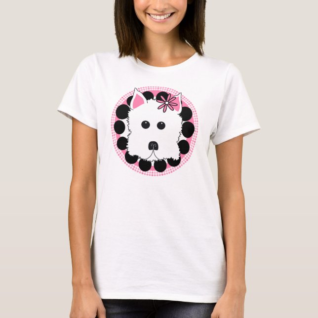 T-shirt Fille de Westie (Devant)