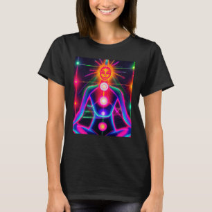 T-shirt Fille de yoga Femme Salutation du soleil Méditatio