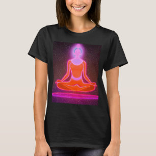 T-shirt Fille de yoga Femme Salutation du Soleil Méditatio
