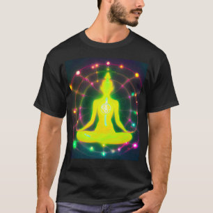 T-shirt Fille de yoga Femme Salutation du Soleil Méditatio