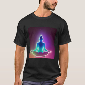 T-shirt Fille de yoga Femme Salutation du Soleil Méditatio