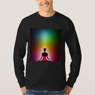 T-shirt Fille de yoga Femme Salutation du Soleil Méditatio