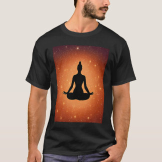 T-shirt Fille de yoga Fille Salutation du soleil Méditatio