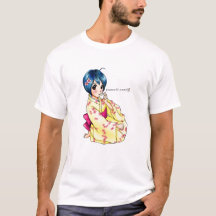Fille de Yukata d'amour de chiot