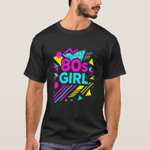 T-shirt Fille des années 80 Graphique Rétro avec Dessin Ab