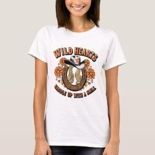 T-shirt Fille des Coeurs Sauvages