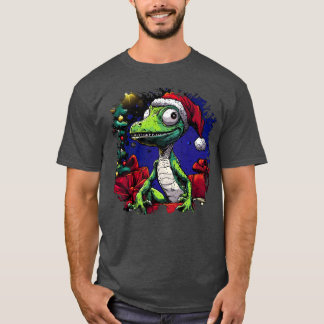T-shirt Fille des lézards de Noël