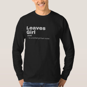 T-shirt Fille des neaves - Feuille