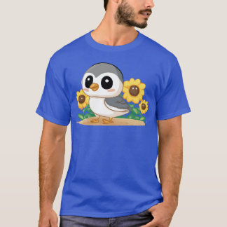 T-shirt Fille d'oiseau de Tournesol
