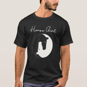 T-shirt Fille du cheval J'aime mes chevaux Yin & Yang Form