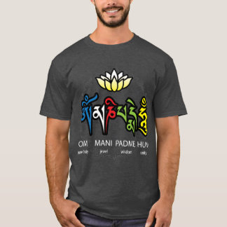 T-shirt Fille du mantra Om Mani Padme Hum
