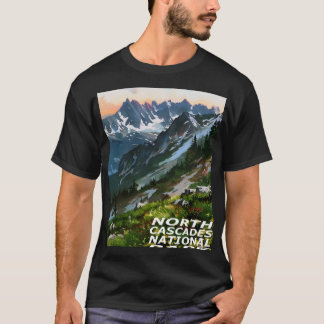 T-shirt Fille du parc national des North Cascades