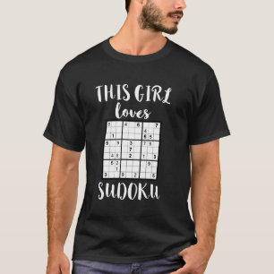 T-shirt Fille du Sudoku amoureuse de la résolution de prob