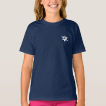 T-shirt fille EJH en bleu