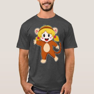 T-shirt Fille en costume en singe