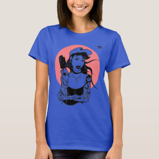 T-shirt fille en crème glacée tatouée