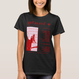 T-shirt fille en monde rouge en tournée rouge