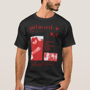 T-shirt fille en monde rouge en tournée star