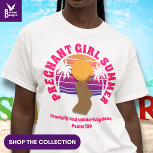 T-shirt FILLE ENCEINTE ÉTÉ Bible chrétienne Verse