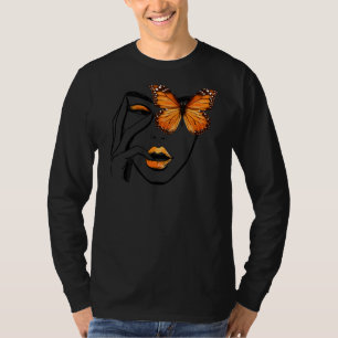 T-shirt Fille Esthétique Avec Œil de Papillon Monarque dan