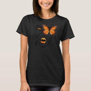 T-shirt Fille Esthétique Avec Œil de Papillon Monarque dan